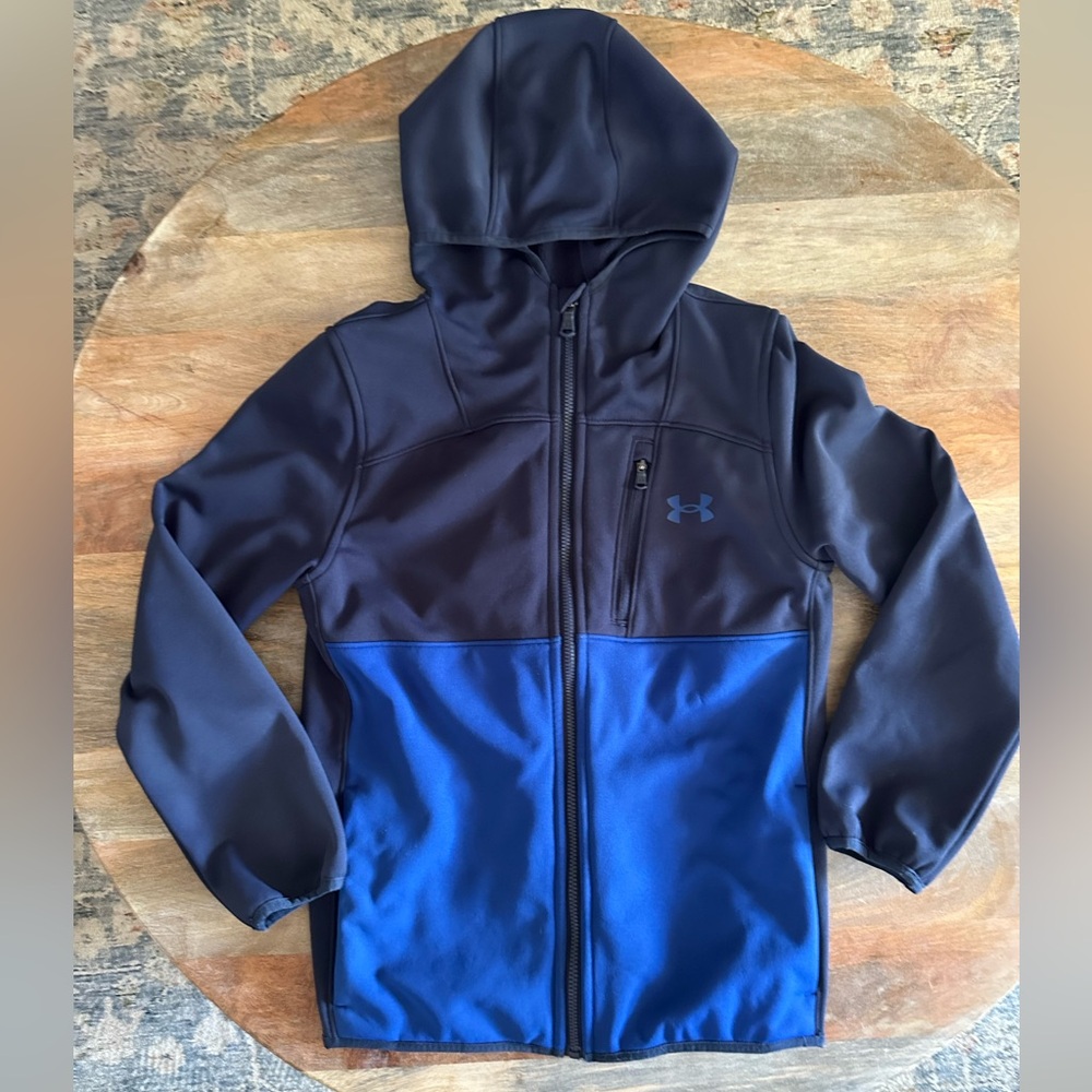 Under Armour Navy and Royal Blue Zip Up Hoodie Jacket